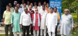 जदयू कार्यकर्ताओं द्वारा जनसंपर्क